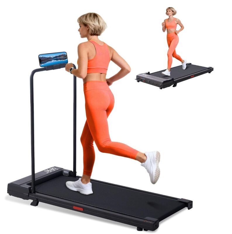SUOUER 2026 Upgraded Desk Treadmill - Compact Home Fitness Machine