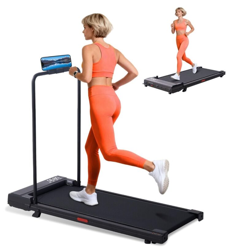 SUOUER 2026 Upgraded Desk Treadmill - Compact Home Fitness Machine