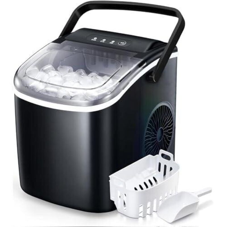 Portable Self-Cleaning Ice Maker 42% Off - Compact, Efficient, and Smart