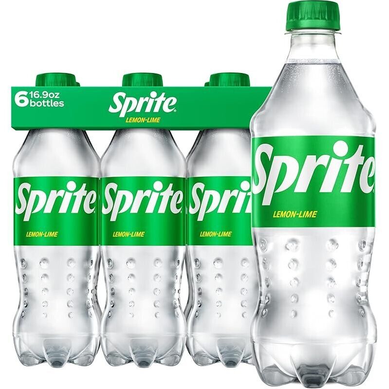 Refreshing Sprite Lemon-Lime Soda - 6-Pack 16.9oz Bottles