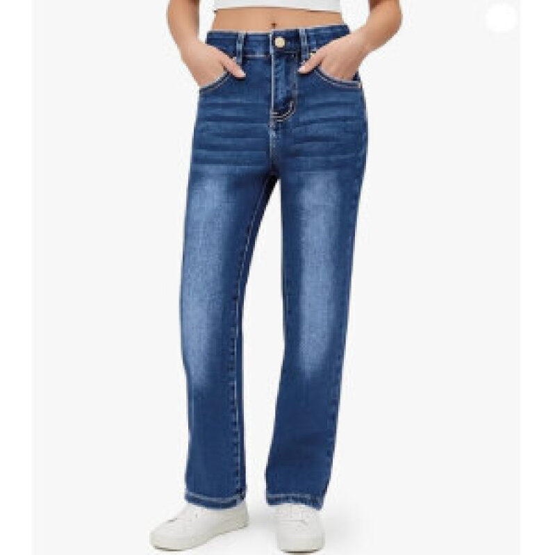 Trendy Flared Denim Jeans for Girls - Perfect Fit & Style