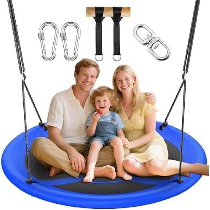 43 Inch Magnetic Adjustable Flying Saucer Swing - 700 lbs Capacity, Waterproof, 70% OFF