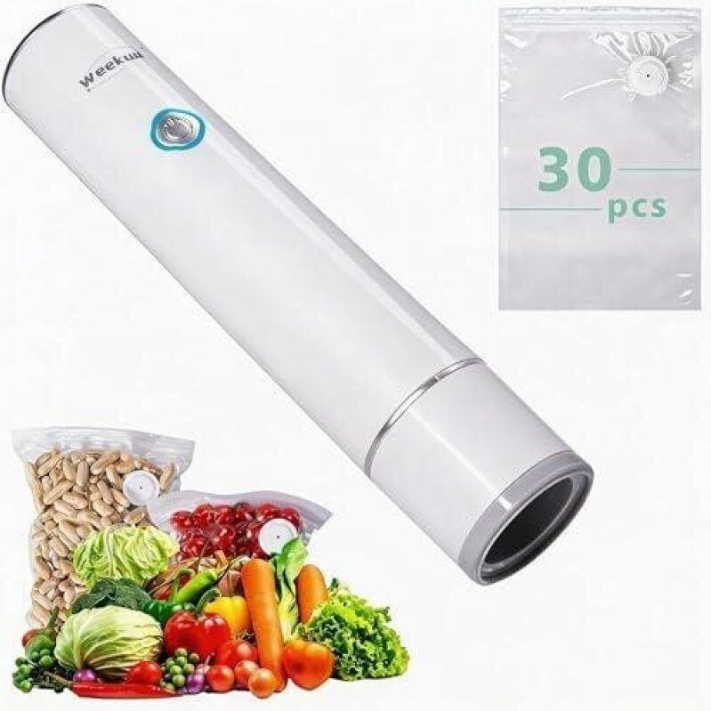 Portable Vacuum Sealer - 30 Bags Included, 50% Off