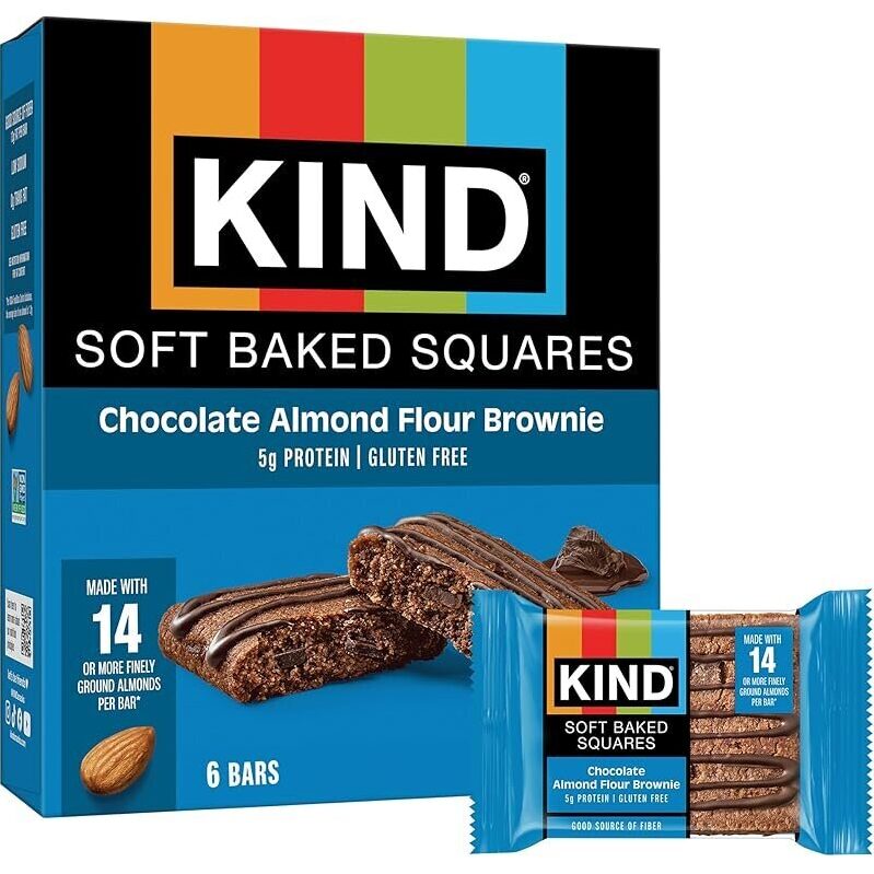 Satisfy Your Cravings with KIND Soft Baked Squares, Chocolate Almond Flour Brownie