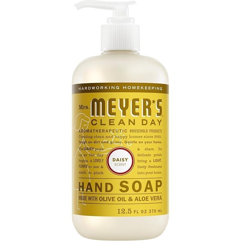 Mrs. Meyer's Clean Day Hand Soap Daisy Scent 12.5oz - Gentle and Fresh