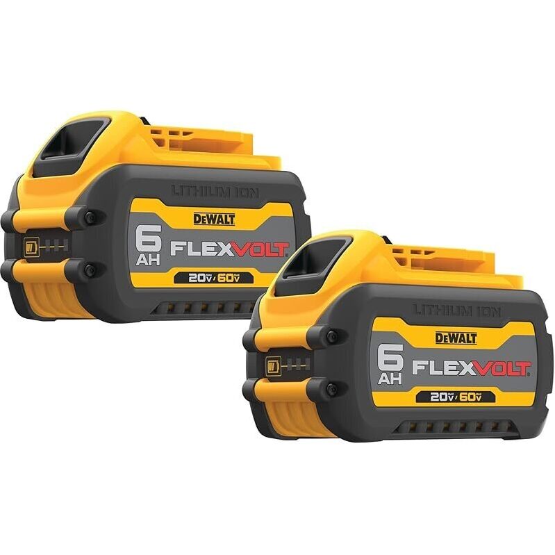 DEWALT FLEXVOLT 20V/60V 6Ah Li-ion Power Tool Battery - 2-Pack