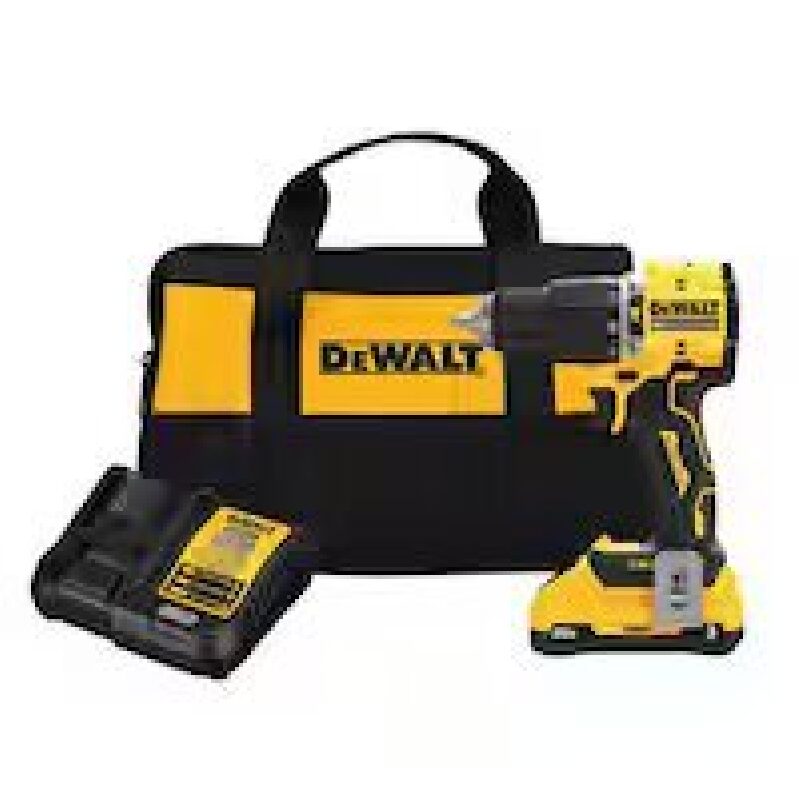 Compact DEWALT ATOMIC 20-Volt Li-Ion Hammer Drill with Battery