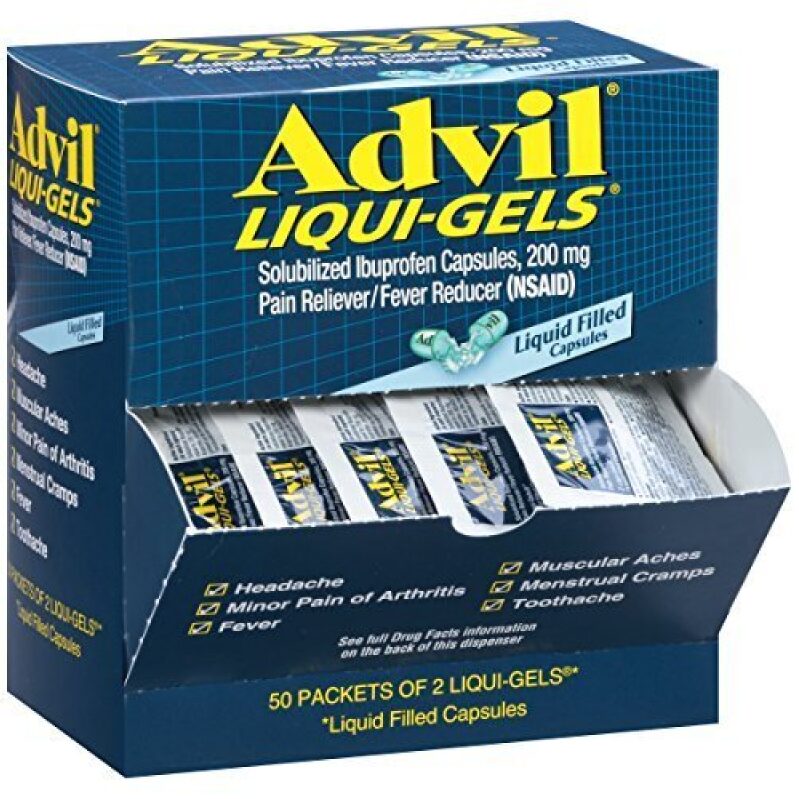 Advil Liqui-Gels: Fast Relief Pain Reliever, 50 Packs