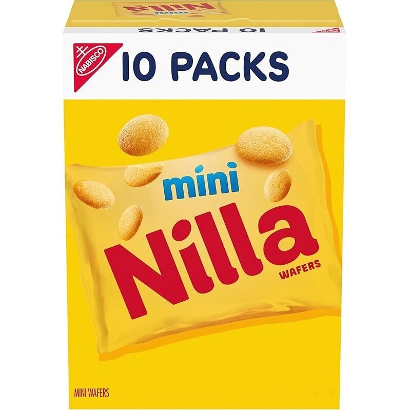 10-Pack NILLA Wafers Mini Cookies: Sweet, Crispy Vanilla Wafers