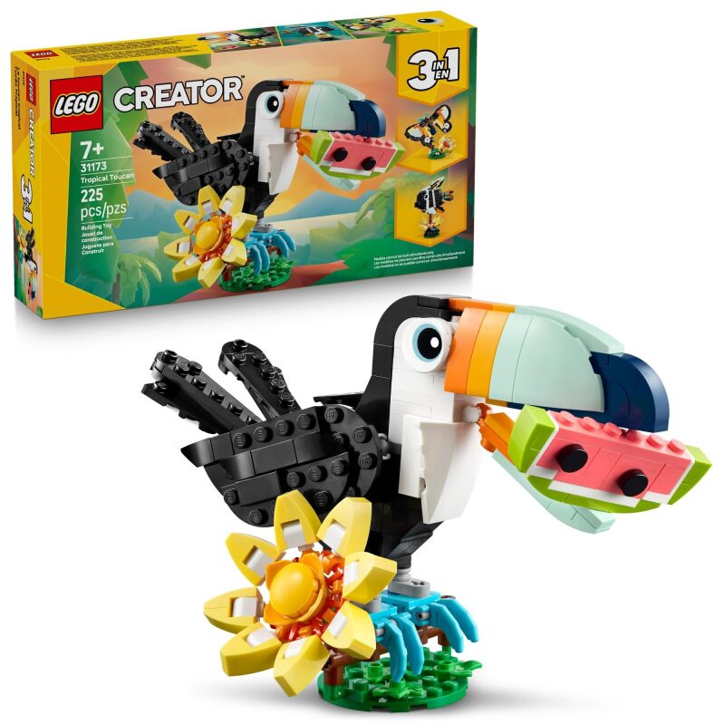 LEGO Creator 3 in 1 Wild Animals: Tropical Toucan Building Toy