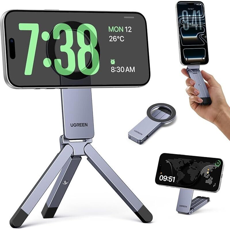 UGREEN Magsafe Tripod Rotating Adjustable Magnetic Phone Stand