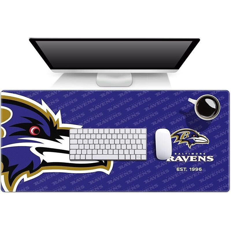 Official Baltimore Ravens Logo Deskpad - Premium Quality Sports Fan Gear