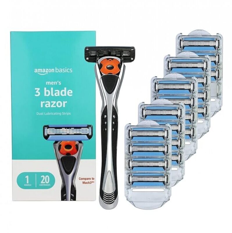 Amazon Basics 3-Blade Motion Sphere Razor - Premium Shaving Experience