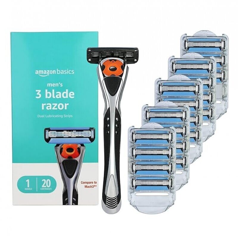 Amazon Basics 3-Blade Motion Sphere Razor - Premium Shaving Experience
