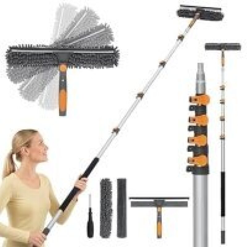 Bestnifly Window Squeegee with Extension Poles - Save 40%