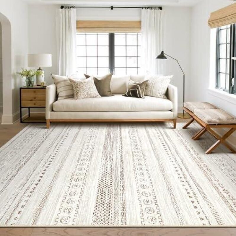 5x7 ft Washable Bohemian Living Room Rug - 51% Off