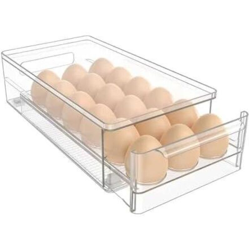 Acrylic Egg Box Storage for Refrigerator and Kitchen - 18 and 36 Pack, 50% OFF