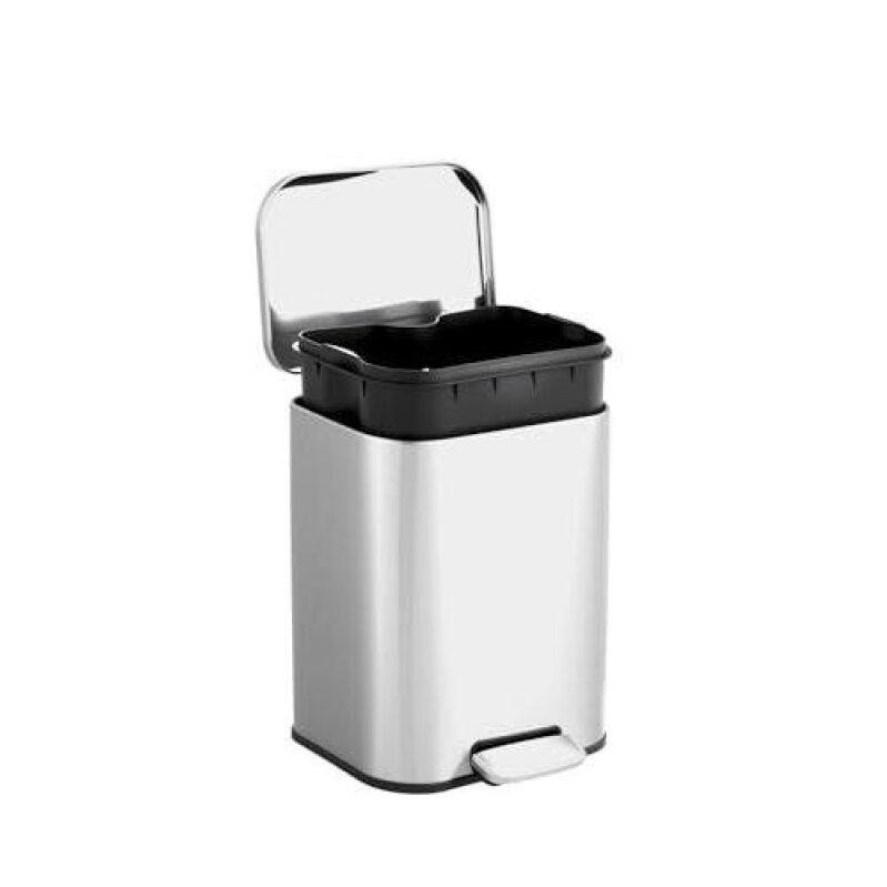 Sleek Stainless Steel Step Trash Can - 1.3 Gallons, 35% OFF