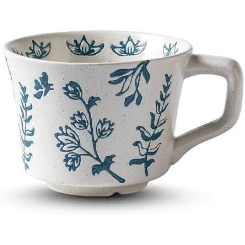 Handcrafted Ceramic Minimalist Blue Mug - 11oz - 50% OFF