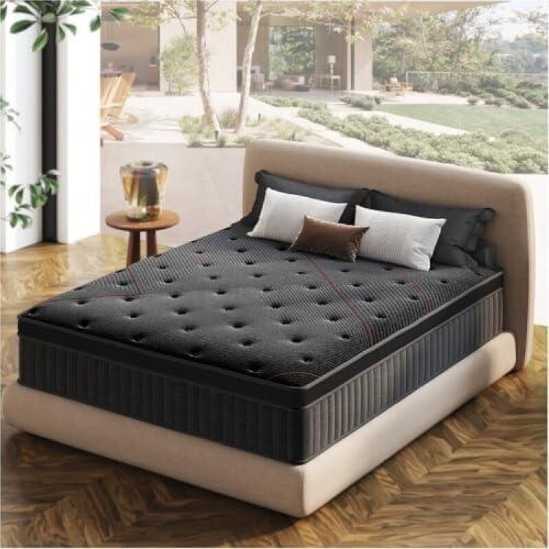 Ella Pro Queen Size Cooling Gel Memory Foam Mattress with Independent Spring Coils - 45% OFF