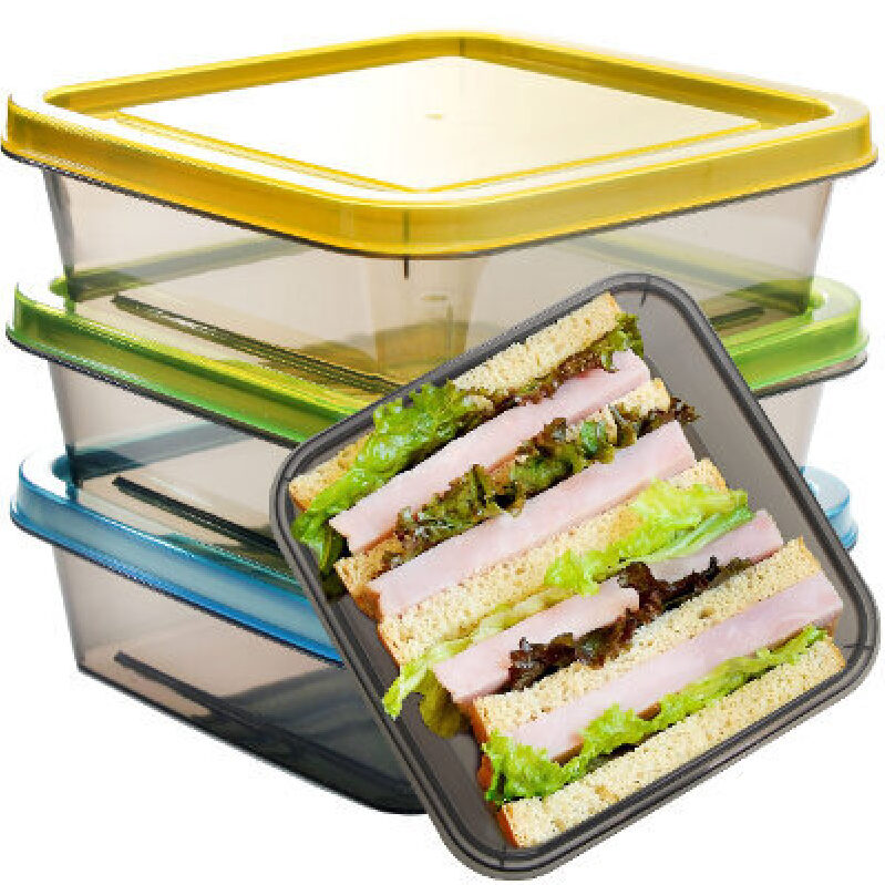 Durable 20oz Sandwich Containers - 3 Pack