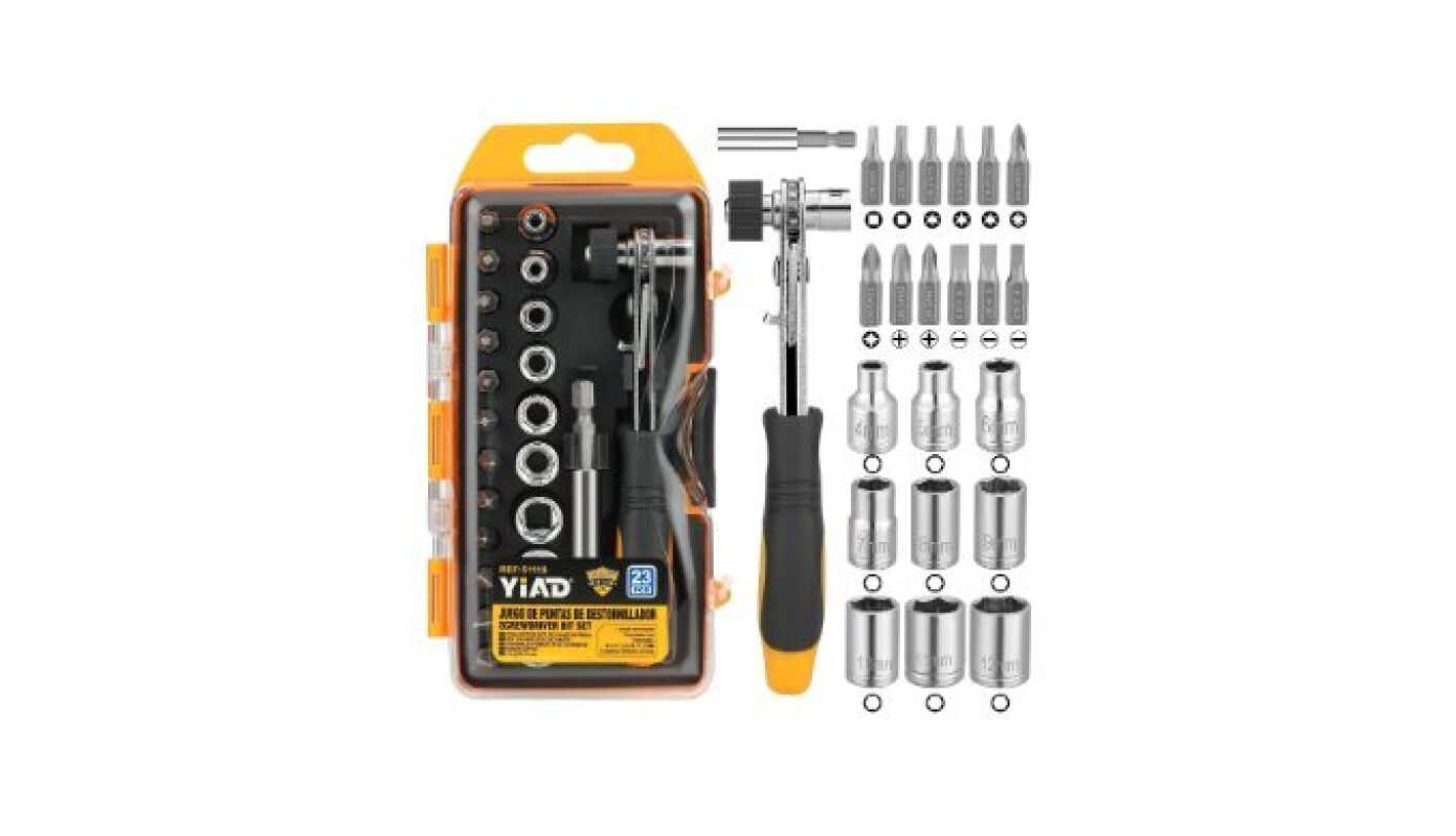 24-in-1 Magnetic Ratchet Screwdriver Set - Multi-Function Tool Kit