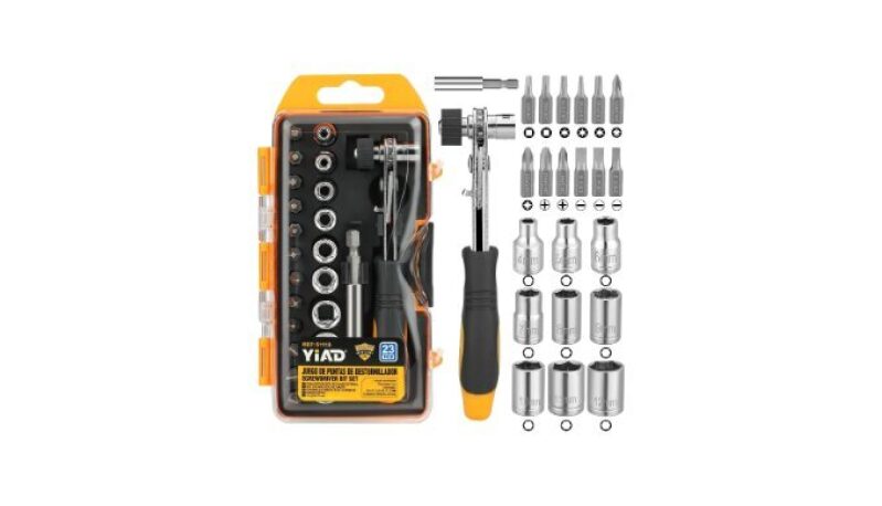 24-in-1 Magnetic Ratchet Screwdriver Set - Multi-Function Tool Kit