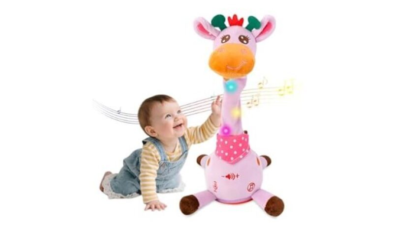 Interactive Dancing Giraffe Plush Toy for Easter Gifts