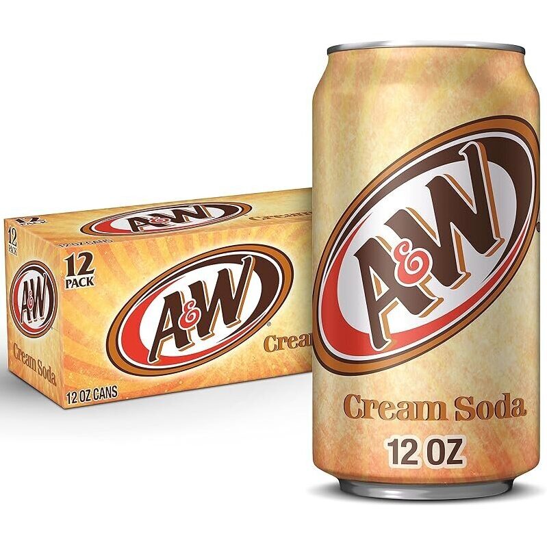12-Pack A&W Cream Soda 12oz Cans - Affordable Classic Beverage