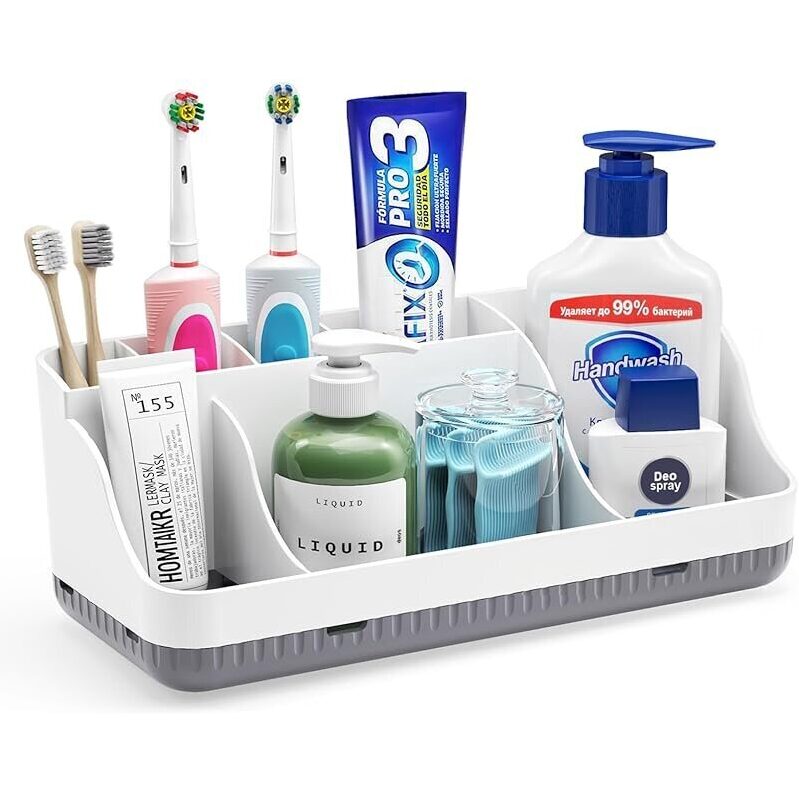 Maximize Bathroom Efficiency with Homtalker Counter Organizer