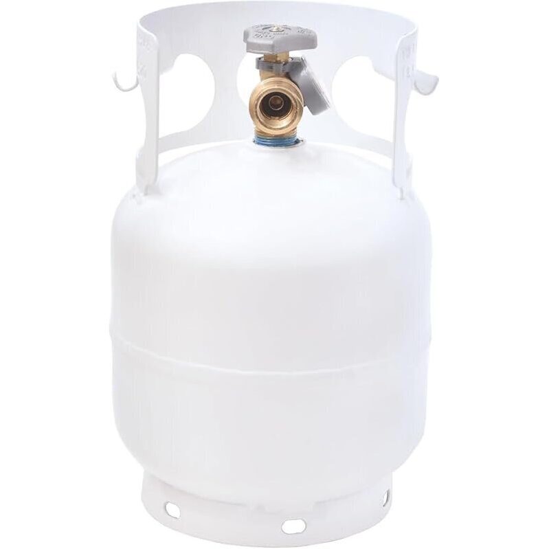 Flame King 5lb Steel Propane Tank Cylinder with Gauge and OPD Valves