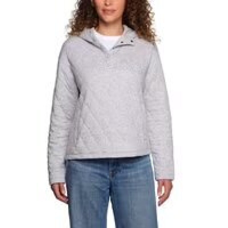 Lands' End Women's Quilted Pullover Hoodie - Cozy & Stylish Layering Piece