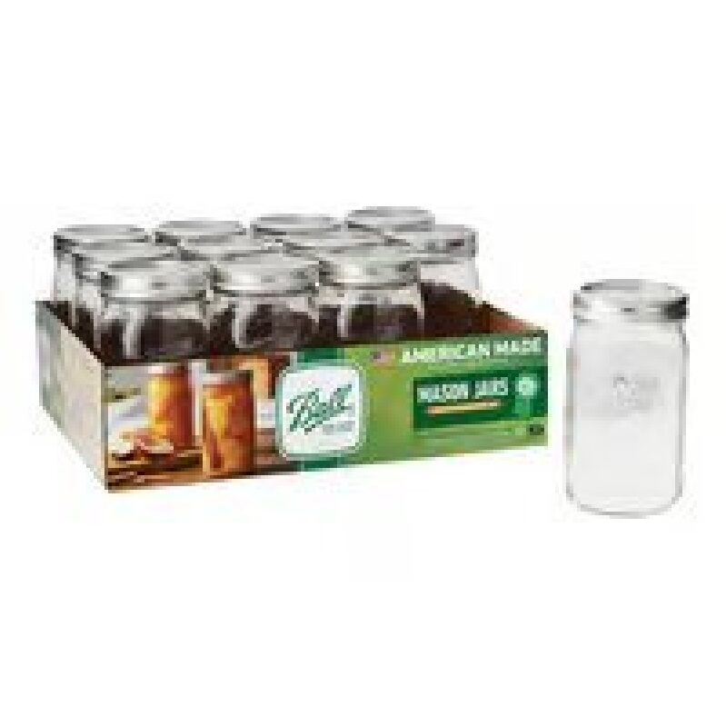 12-Pack Ball Wide Mouth Mason Jar 32oz - Versatile Kitchen Essentials