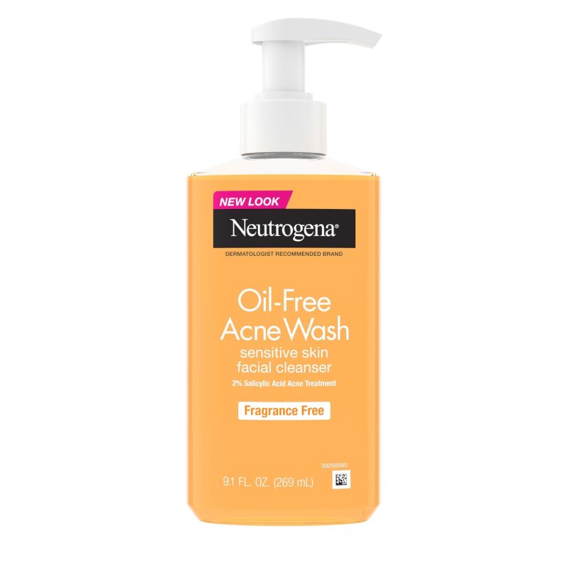 Neutrogena Oil-Free Acne Face Wash 9.1oz - Clearer Skin in a Week