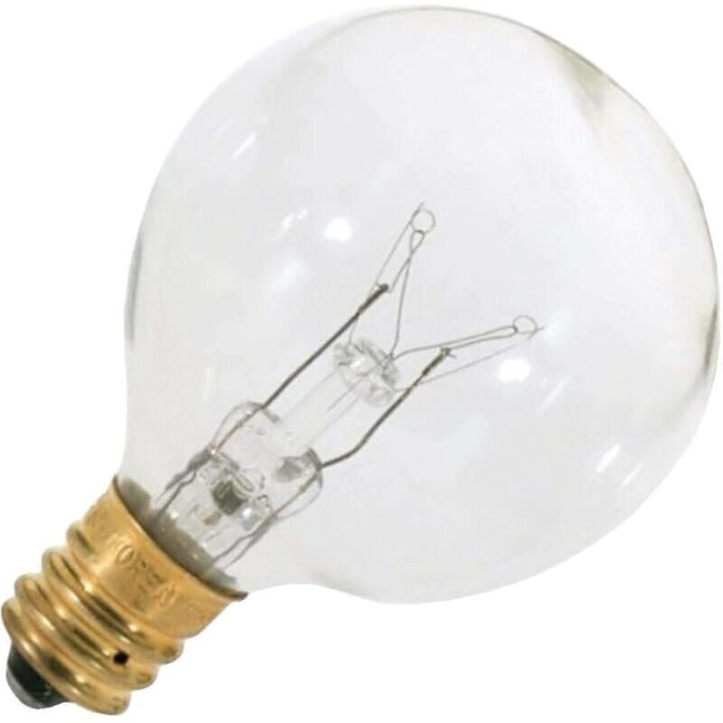 Satco S3845 Candelabra Base 15-Watt Clear Light Bulb