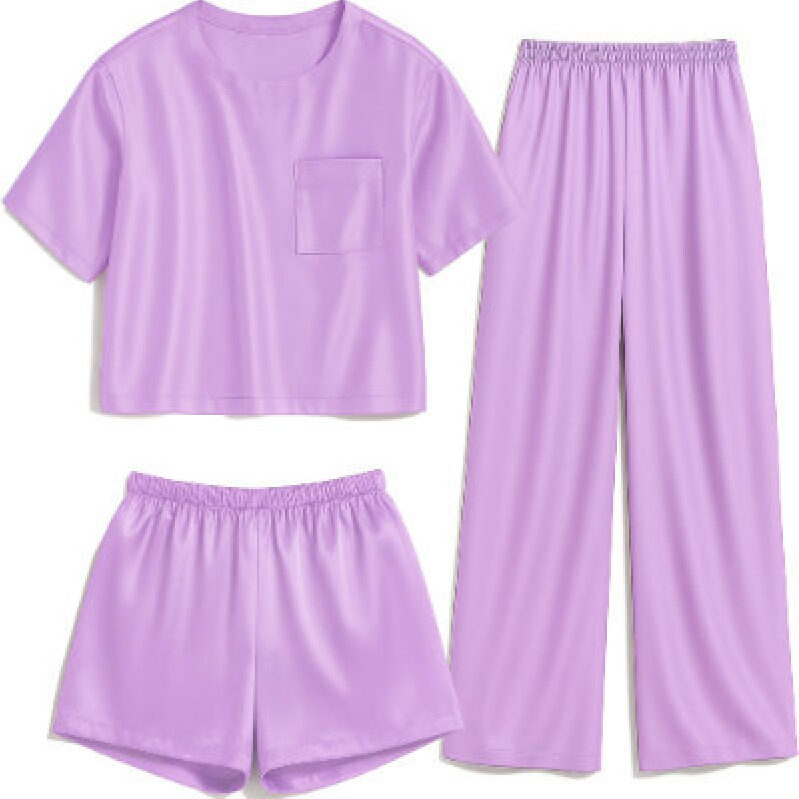 Elegant Purple Sleepwear Set for Girls