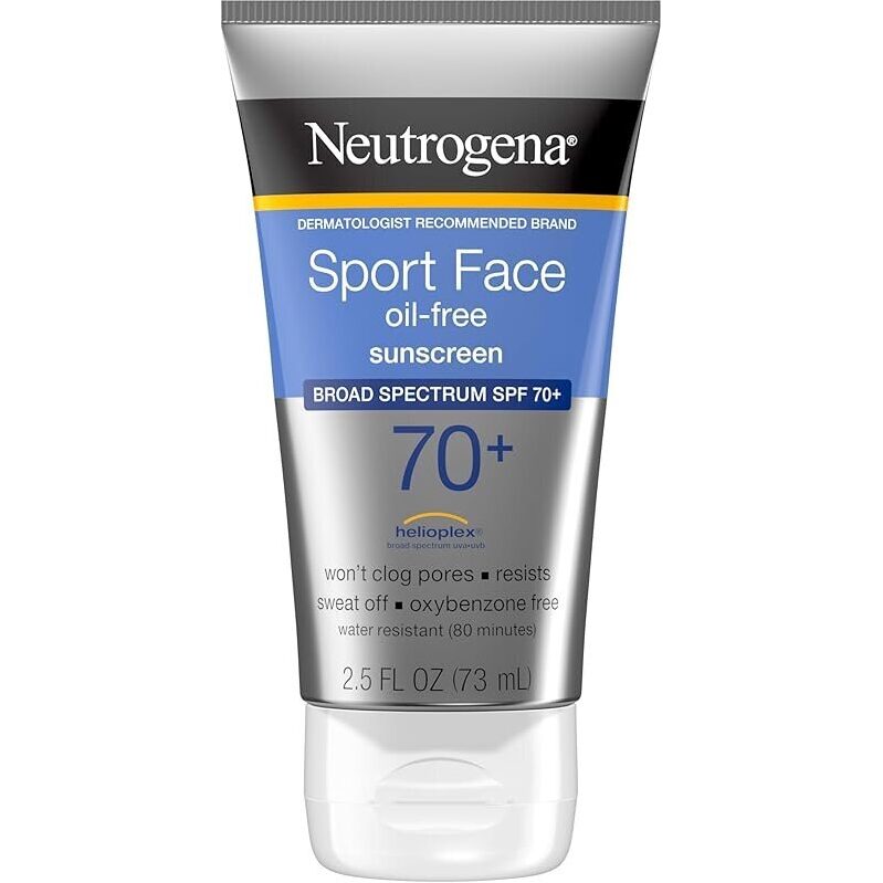 Neutrogena Sport Face Sunscreen SPF 70+ Oil-Free 2.5oz - Ultimate Sun Protection for Active Lifestyles