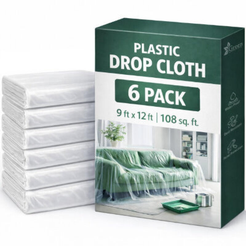 High-Quality Plastic Drop Cloths - Perfect for Home Projects
