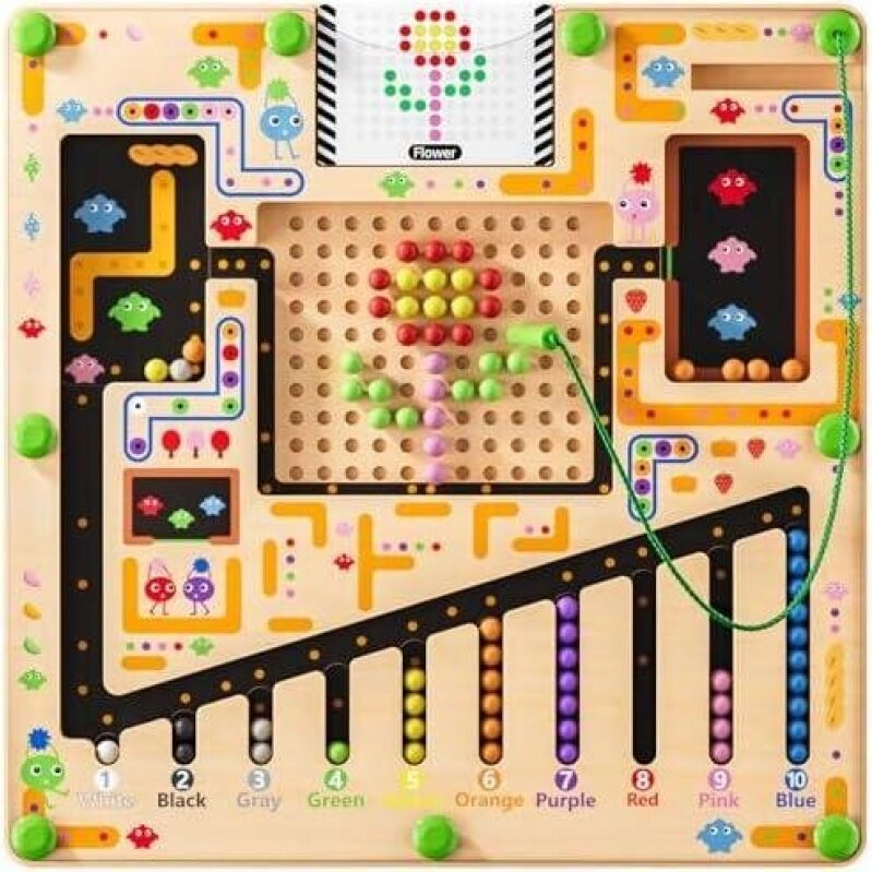 Magnetic Maze Montessori Toys - Engaging Preschool Learning Activity