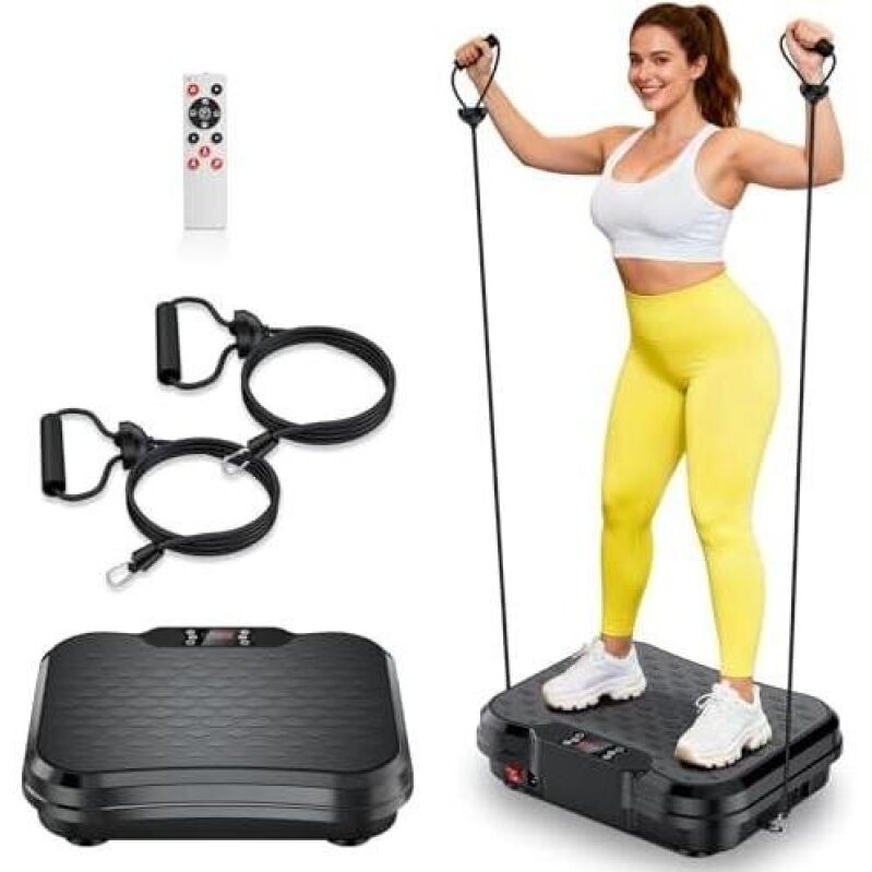 Vibration Training Machine with 250 Speed Settings and 450 lbs Capacity