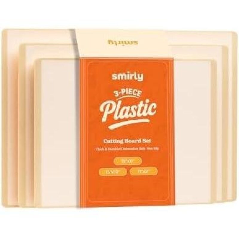 Non-Slip, Easy-Clean Plastic Cutting Board Set - 50% OFF