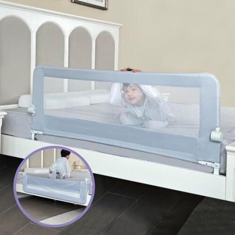 Grelife Reinforced Metal Mesh Safety Rail for Kids' Bed - 52% Discount