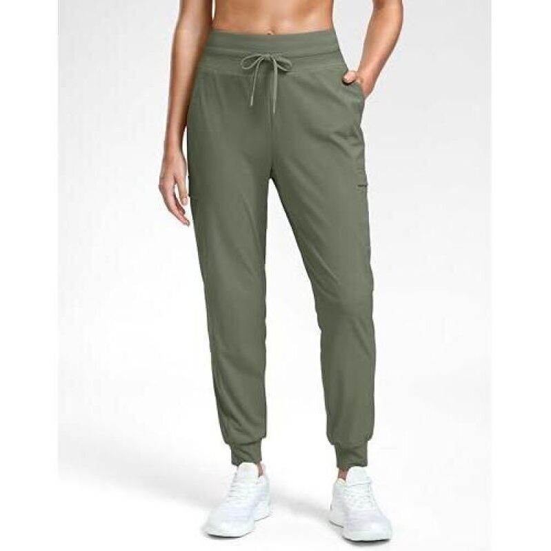 High-Waisted Women's Gradient Joggers with 4 Pockets - 55% OFF