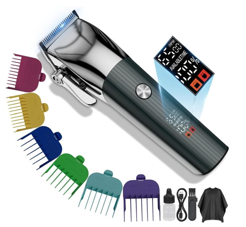 Professional Men's Wireless Hair Clipper Kit - Affordable and High-Performance