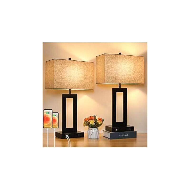 Touch Control Table Lamp Set of 2 - Smart, Efficient, Affordable