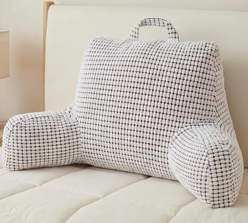 Large Reading Pillow with Adjustable Firmness
