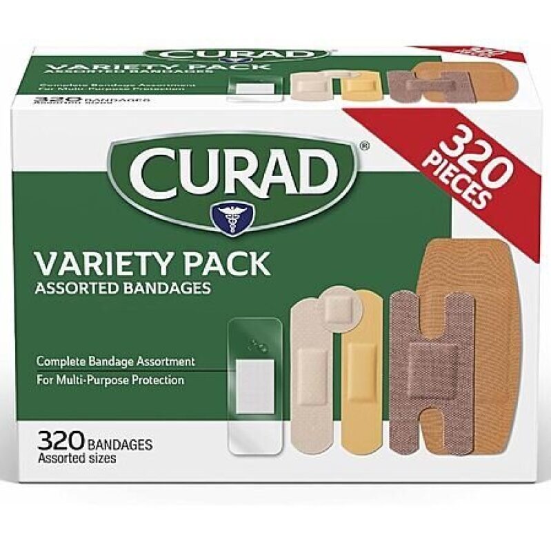 CURAD Assorted Bandages Variety Pack - 320 Count