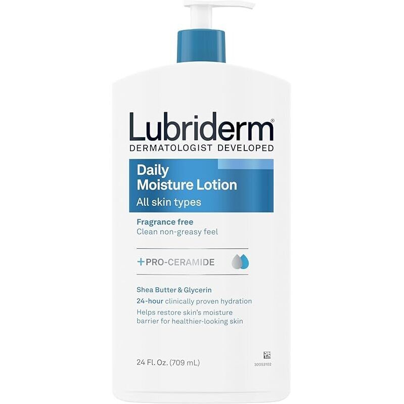 Lubriderm Fragrance Free Daily Moisture Lotion - Long-lasting Hydration