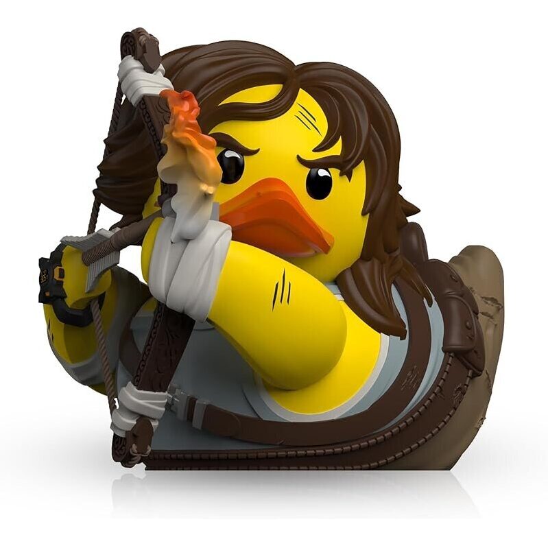TUBBZ Lara Croft Survivor Rubber Duck Vinyl Figure - Collectible Tomb Raider Merchandise