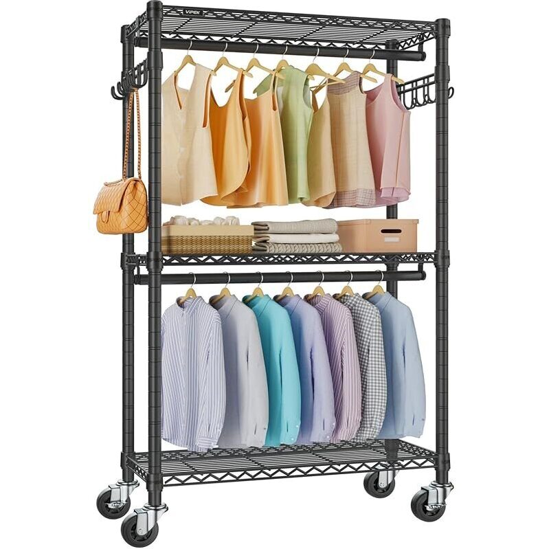 VIPEK R2 Mini Rolling Clothes Rack - Space-Saving Storage Solution
